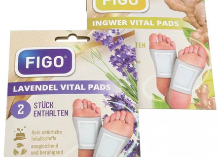 Essential Foot Patches 2-Pack. Assorted Ginger/Lavender Infusion Figo TK Gruppe® Grosshandel 