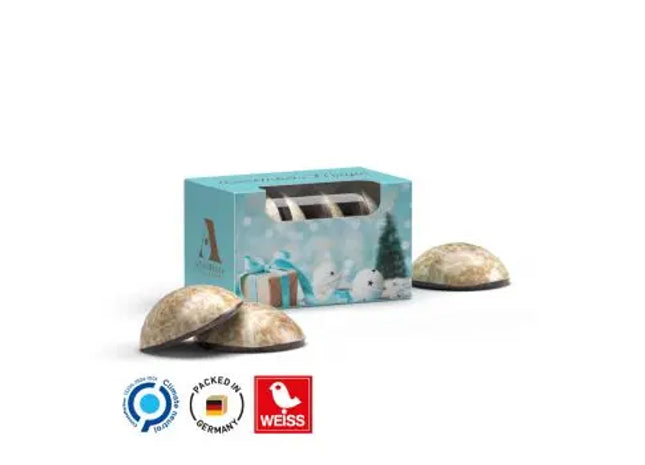 Lebkuchen Mini 4er - Kleine Köstlichkeiten in individuell bedruckter Werbebox TK Gruppe® Grosshandel 