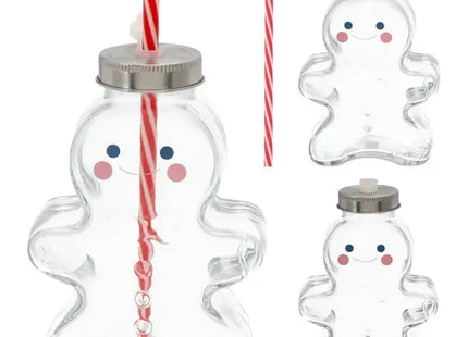 Lebkuchenmann Motiv Trinkglas, Großzügige 440ml TK Gruppe® Grosshandel 