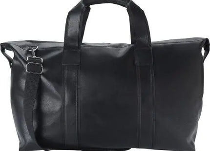 Leder-Sporttasche Noah - schwarz, elegant und robust, ideal für Fitness und Reisen TK Gruppe® Grosshandel 