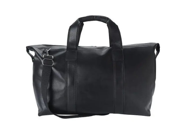 Leder-Sporttasche Noah - schwarz, elegant und robust, ideal für Fitness und Reisen TK Gruppe® Grosshandel 