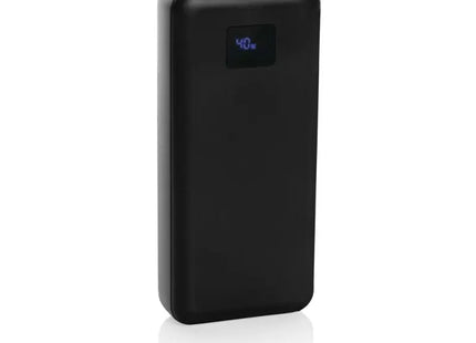 Leistungsstark: Gridley 20.000mAh 65W Laptop Powerbank aus RCS rPlastik – Schwarz TK Gruppe® Grosshandel 