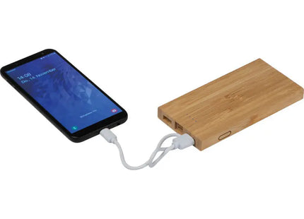 Leistungsstarke 8.000mAh Powerbank in Beige für Katowice – Energiespender TK Gruppe® Grosshandel 