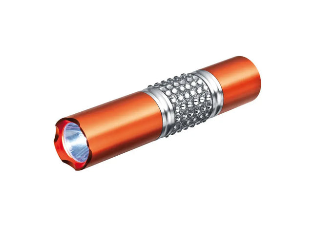 Leistungsstarke Waterbury Taschenlampe - orange Helle LED Lampe für Outdoor-Abenteuer TK Gruppe® Grosshandel 