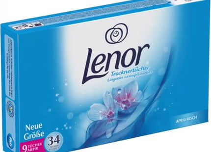 Lenor April Fresh Dryer Sheets, 34 Count - Long-Lasting Scent & Softness TK Gruppe® Grosshandel 