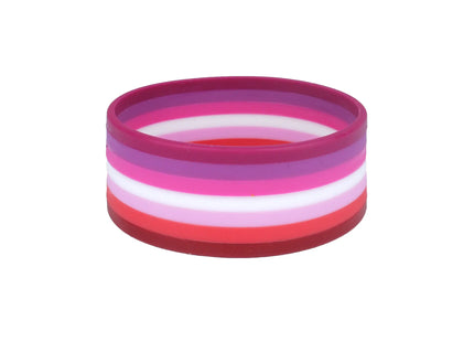 Lesbenarmband aus Silikon, 2,8 x 20 cm - Stolze Regenbogenfarben TK Gruppe® Grosshandel 