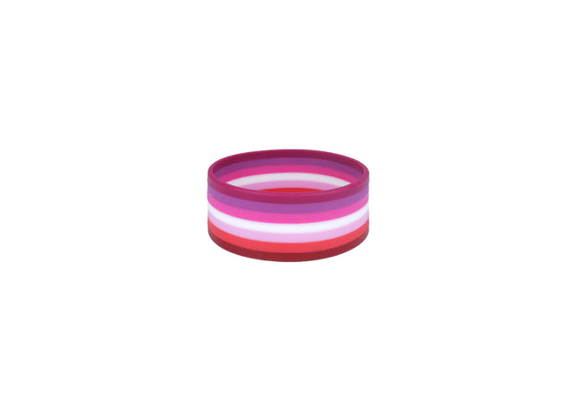 Lesbenarmband aus Silikon, 2,8 x 20 cm - Stolze Regenbogenfarben TK Gruppe® Grosshandel 
