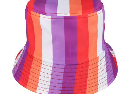 Lesbischer Sonnenuntergang-Eimerhut für Erwachsene | Bunter LGBT-Modehut TK Gruppe® Grosshandel 