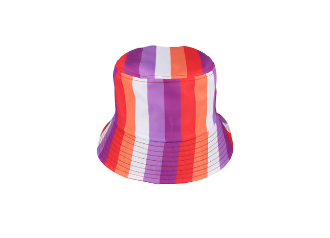 Lesbischer Sonnenuntergang-Eimerhut für Erwachsene | Bunter LGBT-Modehut TK Gruppe® Grosshandel 
