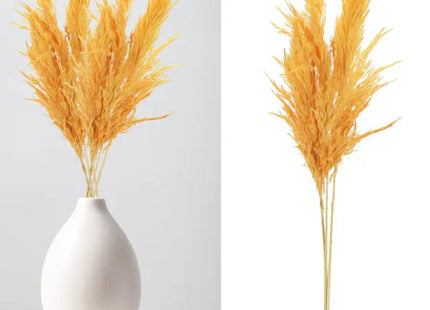 Leuchtend Orangefarbenes Pampasgras - 3er Set, Länge 90-100cm TK Gruppe® Grosshandel 