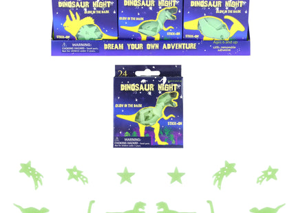 Leuchtende Dinosaurier G.I.D., 5-6,5 cm, Box mit 24 Teilen - Spannendes Nachtlicht-Spielzeug TK Gruppe® Grosshandel 