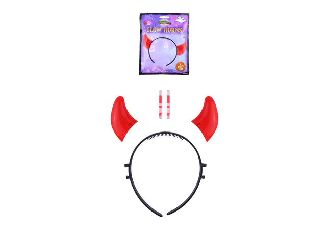 Leuchtende Hörner, 5-teiliges Set – perfekt für Partys und Kostüme TK Gruppe® Grosshandel 