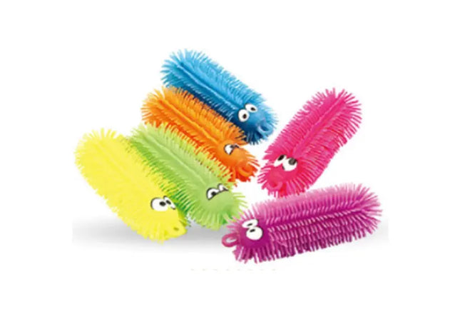 Leuchtende LED Zottelraupen, 12cm, 4er-Set - Bunte Nachtlicht-Freunde TK Gruppe® Grosshandel 