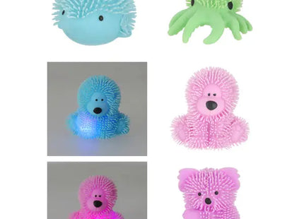 Leuchtende LED Zotteltiere, 10cm, 4er-Set - Niedliche Lichtspielgefährten TK Gruppe® Grosshandel 