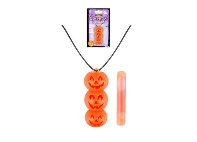 Leuchtender Kürbis Am Hänger – Halloween Schmuckanhänger TK Gruppe® Grosshandel 