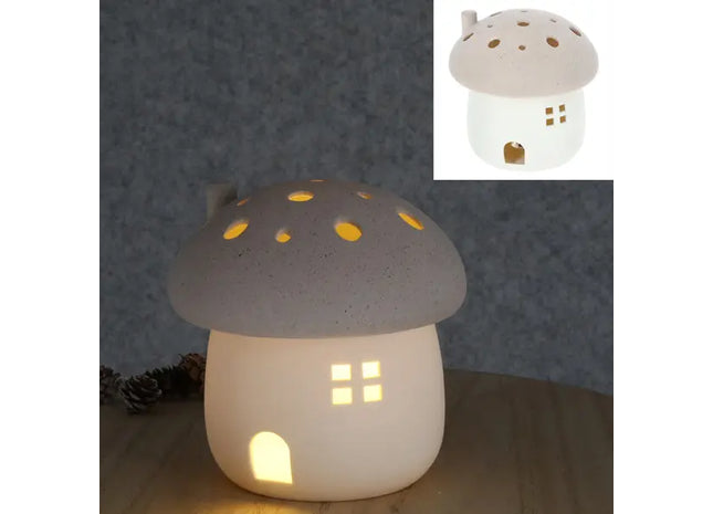 Leuchtender Pilz, ungefähr 14x15cm - Verleihen Sie Ihrem Raum mit LED-Pilzen einen zauberhaften Glanz TK Gruppe® Grosshandel 