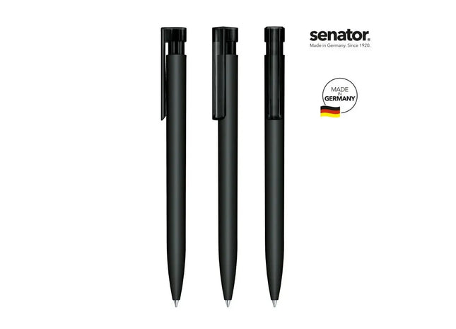 Liberty Soft Touch Druckkugelschreiber in Schwarz - Komfortabel & Stilvoll TK Gruppe® Grosshandel 
