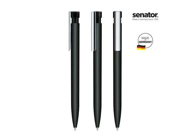 Liberty Soft Touch MC Druckkugelschreiber in Schwarz - Ergonomisch & Modern TK Gruppe® Grosshandel 
