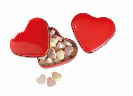 Liebesherz Bonbondose LOVEMINT, Rote Minzbonbons, Ideal für Geschenke TK Gruppe® Grosshandel 