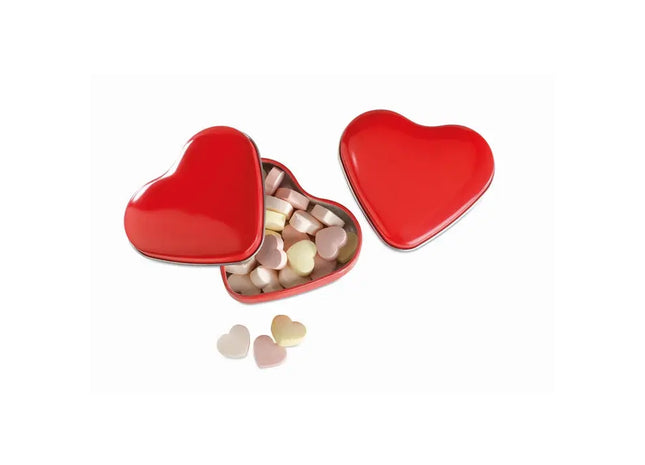 Liebesherz Bonbondose LOVEMINT, Rote Minzbonbons, Ideal für Geschenke TK Gruppe® Grosshandel 