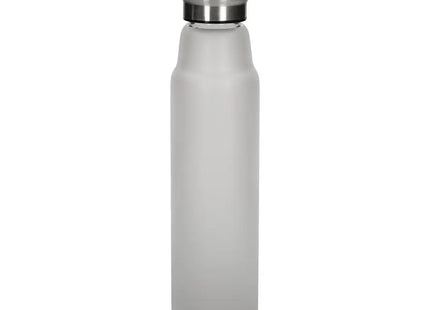 Life Frosted Glas-Wasserflasche 700 ml - Modernes Grau TK Gruppe® Grosshandel 