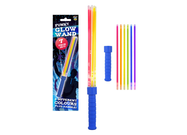 Light Stab Magic Stab Set, 7-teilig, bunte Leuchtstäbe, Partyzubehör & Dekoration TK Gruppe® Grosshandel 
