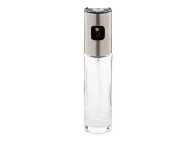 Ligurischer Ölnebler, transparente Sprühflasche, Edelstahldesign, Küchenzubehör TK Gruppe® Grosshandel 