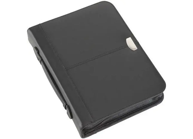 Lilo Kunstleder Dokumentenmappe - Eleganter Organizer, Tiefschwarz TK Gruppe® Grosshandel 