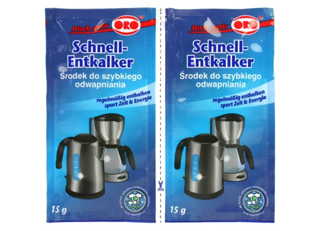 Limescale Remover: ORO Fix Powder, 2 Packs of 15g - Effective Descaler for Appliances TK Gruppe® Grosshandel 