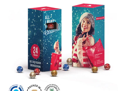 Lindt Mini Kugeln Tower Adventskalender - Täglich feinste Schokolade genießen TK Gruppe® Grosshandel 