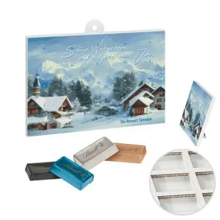 Lindt Naps A5 Adventskalender aus Papier mit Personalisiertem Druck TK Gruppe® Grosshandel 