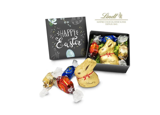 Lindt Osterkorb, auch personalisierbar mit individuellem Druck möglich TK Gruppe® Grosshandel 