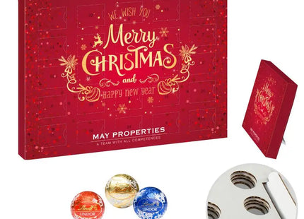 Lindt Praliné Papier-Adventskalender mit individuellem Druck TK Gruppe® Grosshandel 