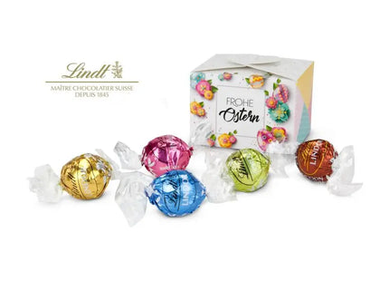 Lindt Pralinenbox, 6 Lindorkugeln mit Frohe Ostern Design TK Gruppe® Grosshandel 