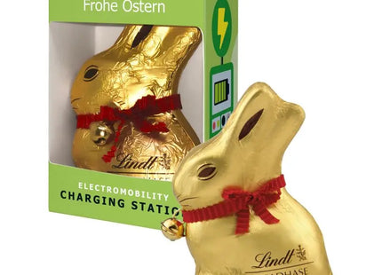 Lindt & Sprüngli Osterhase in Geschenkbox mit Sichtfenster und Druck TK Gruppe® Grosshandel 