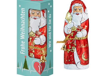 Lindt & Sprüngli Schoko-Weihnachtsmann in personalisierter Geschenkbox - Bedruckbar & Edle Präsentation TK Gruppe® Grosshandel 