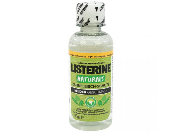 Listerine Naturals 95ml Mundspülung – Natürliche Zahnspülung für frischen Atem TK Gruppe® Grosshandel 