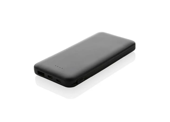 Lockhart 10.000mAh Powerbank aus recyceltem Kunststoff in Schwarz - Nachhaltig und Stark TK Gruppe® Grosshandel 