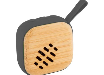 Lombo Bluetooth Speaker - Kabelloser Sound, Natur Optik, Elegantes Schwarz TK Gruppe® Grosshandel 