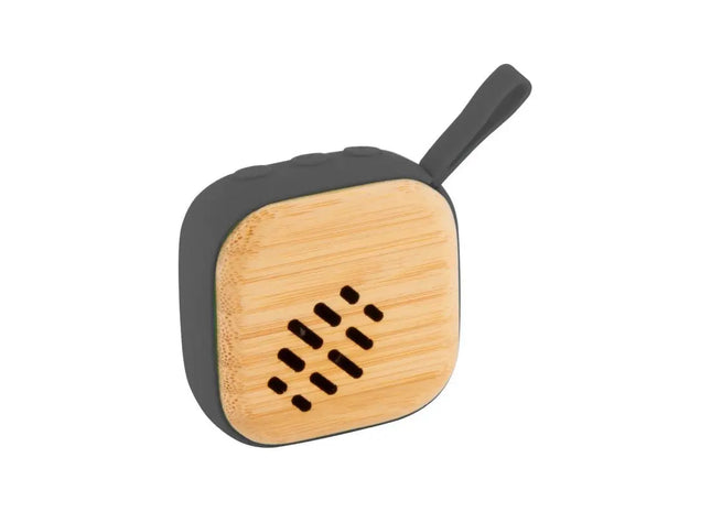 Lombo Bluetooth Speaker - Kabelloser Sound, Natur Optik, Elegantes Schwarz TK Gruppe® Grosshandel 