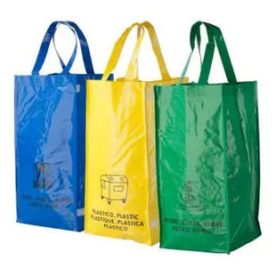 Lopack Recycling-Mülltüten - Bunt: Umweltfreundlich, reißfest, vielseitig, farbcodiert, 100% recycelt TK Gruppe® Grosshandel 
