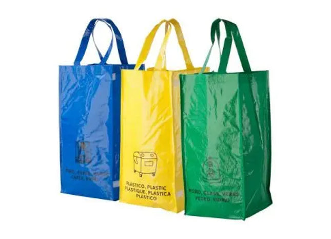 Lopack Recycling-Mülltüten - Bunt: Umweltfreundlich, reißfest, vielseitig, farbcodiert, 100% recycelt TK Gruppe® Grosshandel 