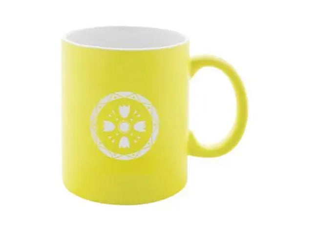 Lousa Keramiktasse, 350 ml - Gelb-Weiß, Hochwertige Kaffeetasse, Spülmaschinenfest, Ideales Geschenk TK Gruppe® Grosshandel 