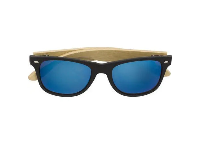 Luis Sonnenbrille in Blau - Stilvoller Bambus und ABS, UV-Schutz TK Gruppe® Grosshandel 
