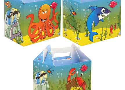 Lunchbox Meerestiere, Bento Box 14x9,5x12cm, Auslaufsicher, Kinder-Lunchbox-Set TK Gruppe® Grosshandel 