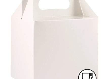 Lunchbox Weiß, Kompakte Größe 14L x 9,5B x 12H cm – Ideal für Schule & Büro TK Gruppe® Grosshandel 