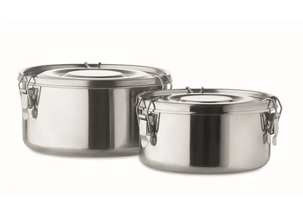 Lunchboxen-Set ELLES in Mattsilber - Stilvoll & Praktisch TK Gruppe® Grosshandel 