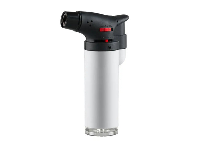 Lux Torch Jet-Flame Feuerzeug - Stilvolles und leistungsstarkes Feuerzeug in strahlendem Weiß TK Gruppe® Grosshandel 
