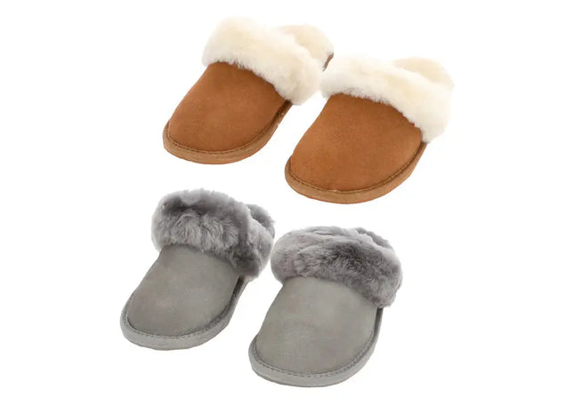 Luxuriöse Fell-Hausschuhe, 4er-Set, Größen 36-41 - Elegante & Bequeme Fußbekleidung TK Gruppe® Grosshandel 