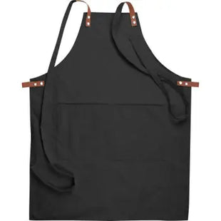 Luxuriöse Schwarze Schürze – Elegant und Praktisch für Profis und Heimköche TK Gruppe® Grosshandel 
